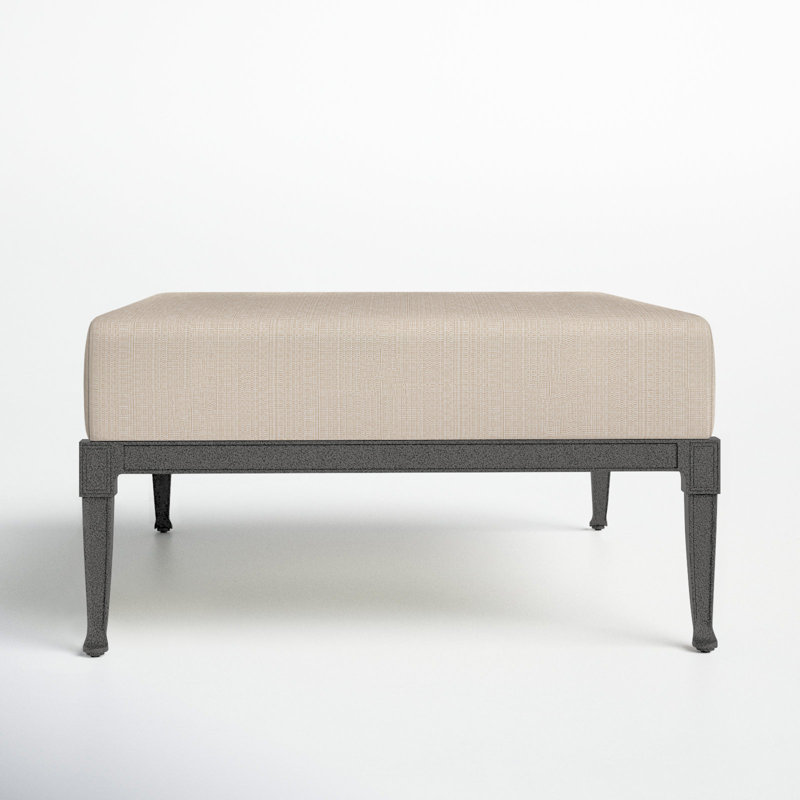Repose-pieds d'extérieur Wiltshire, Étain, Lin beige antique Sunbrella®
