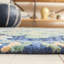Jahiem Hand-Tufted Wool/Cotton Navy/Green Area Rug-499260895
