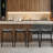 Upholstered Counter Stool with Solid Wood Frame-707199438