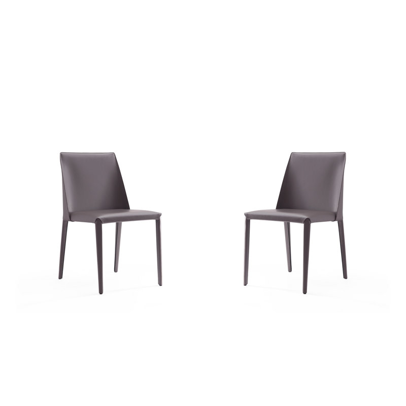Chaise de salle à manger rembourrée Paris, Gris