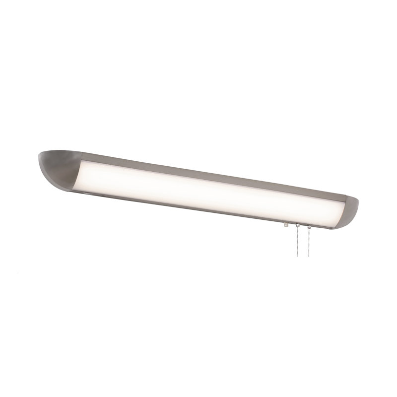 Torrin Acrylic LED Flush Mount, Satin Nickel