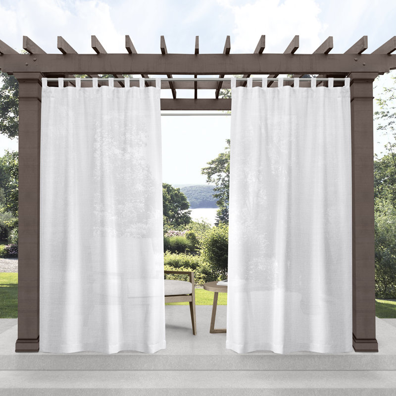 Radko Semi Sheer Pair, 54" W x 108" L, Winter White