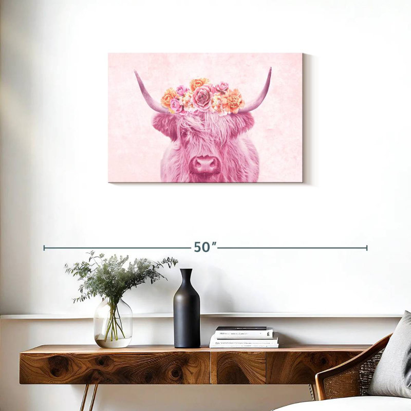 Brampt Cow Flower Crown, 20" H x 30" W