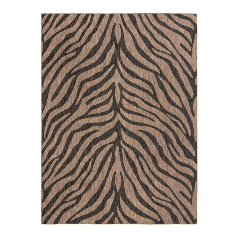 Natural Tsavo Indoor/Outdoor Safari Rug, Rectangle 9' x 12'