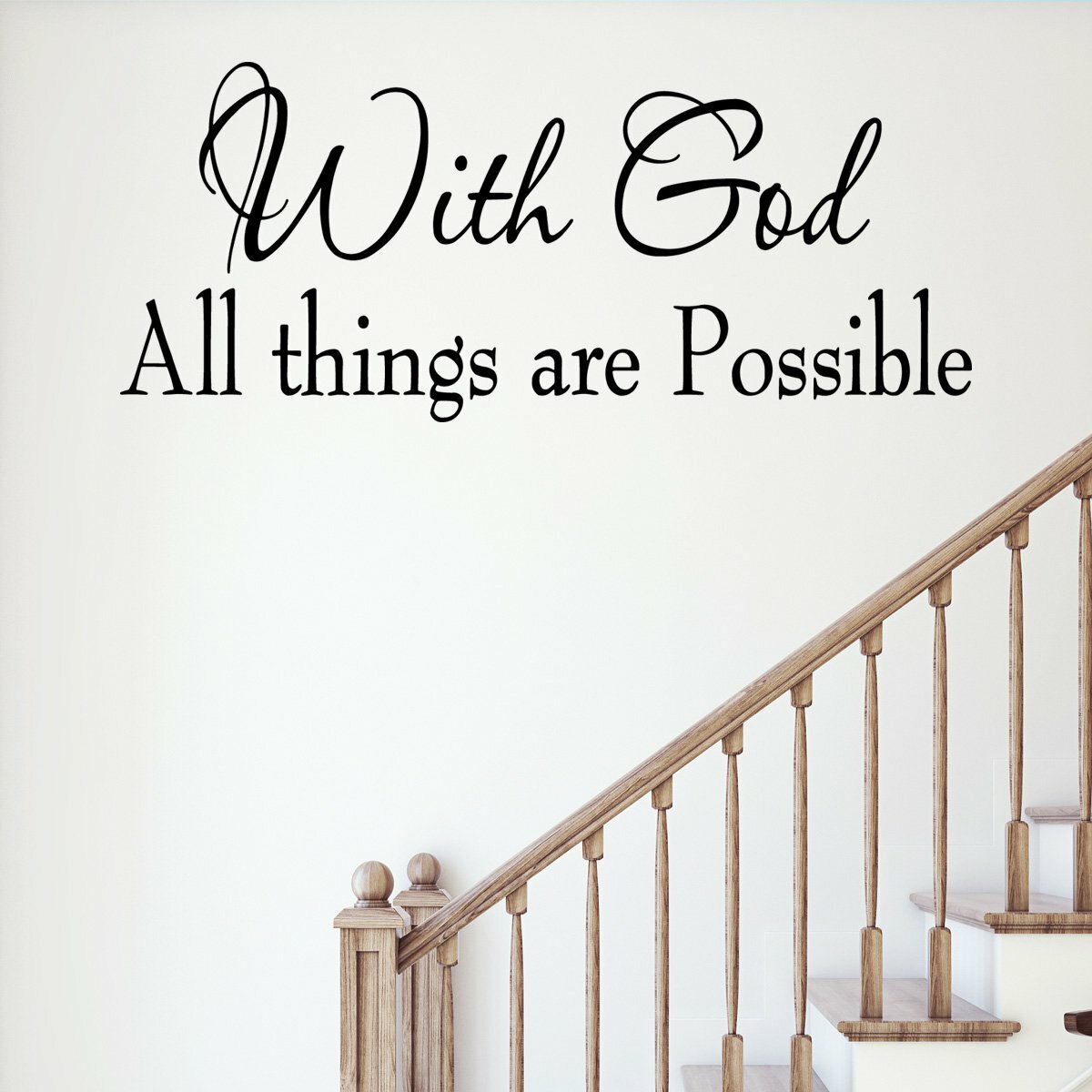 Winston Porter With God All Things Are Possible Bible Wall Decal ...