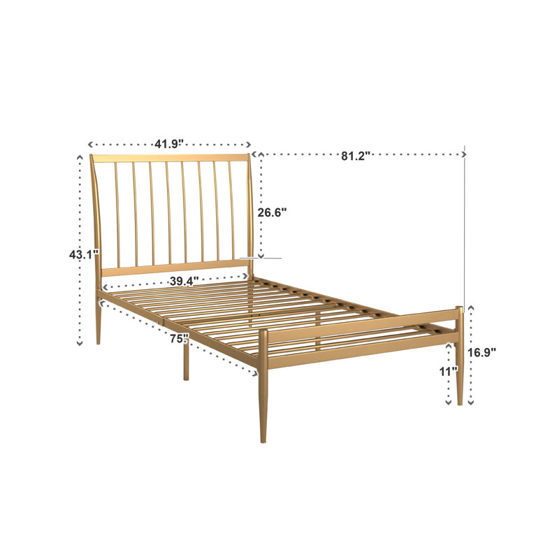 Lit plateforme Adare, Simple