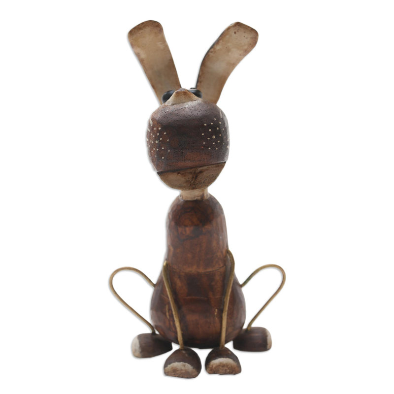 Rosalind Wheeler Handmade My Best Friend Wood Statuette