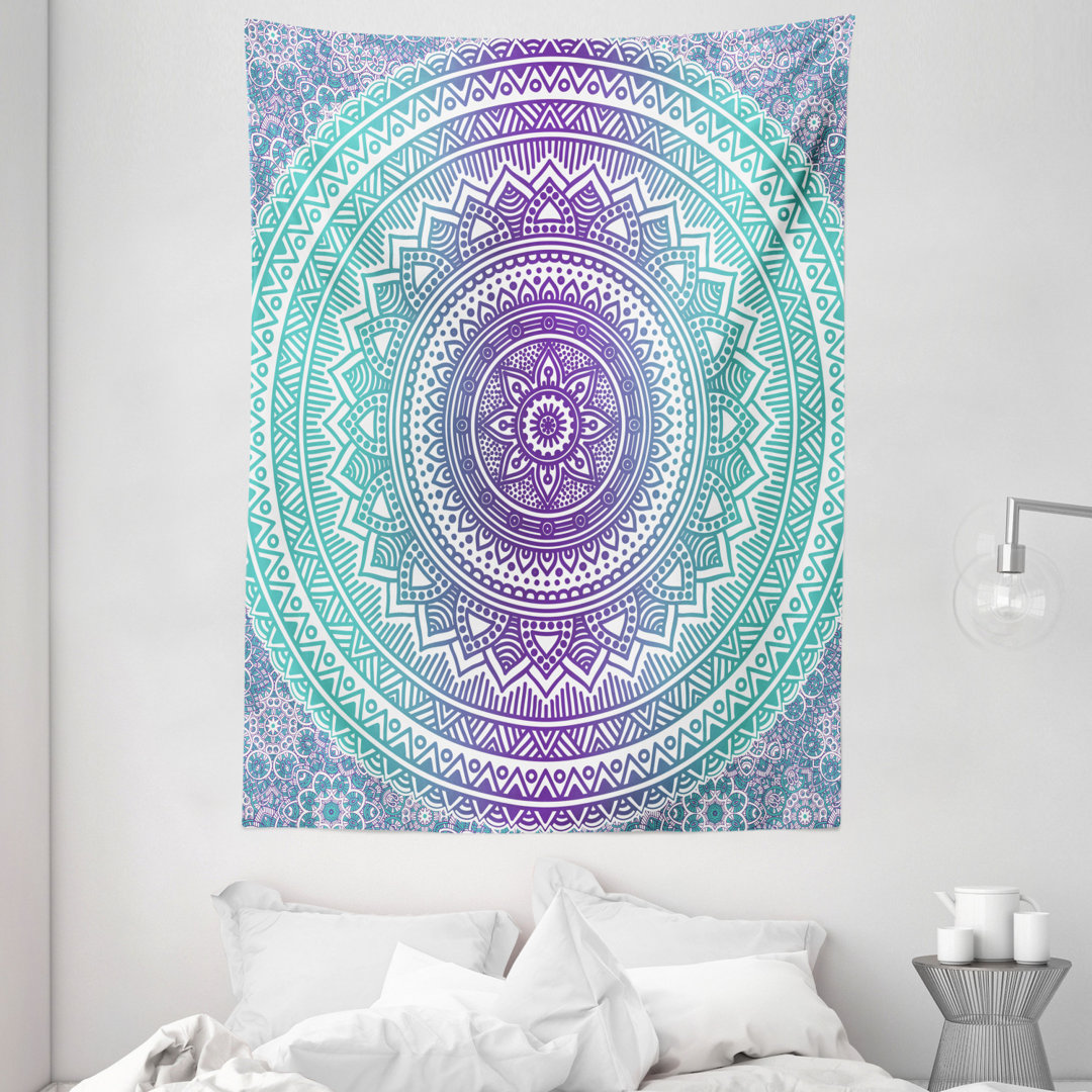 Wandbehang Mandala Ombre Östlicher mystischer abstrakter alter Mode-böhmischer gebürtiger Kosmos