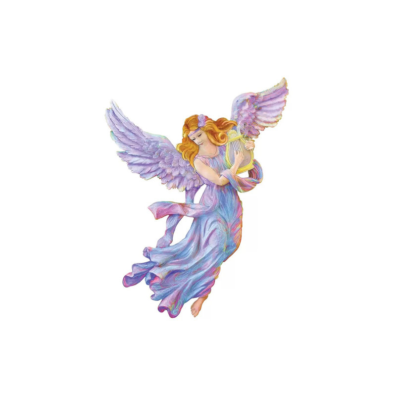 The Muse Of Poetry - Antique Angel - Wrapped Canvas Painting, 20.32 cm H x 30.48 cm W
