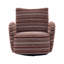 Chaise pivotante à 360 ° avec accoudoirs rayés en tissu et support en métal-1242034236