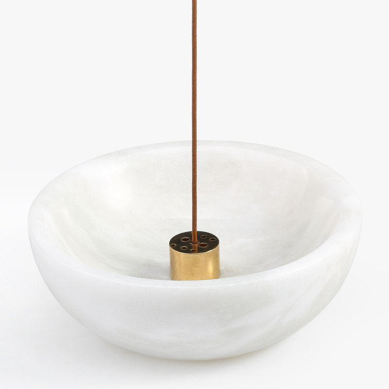 Marble Incense Burner Holder, Beige