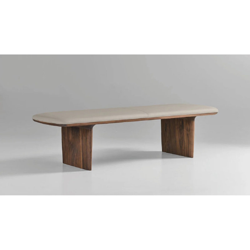 Catia Leather Bench, Vella Beet