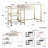 Funderburg Desk with Rolling Cart-316355444