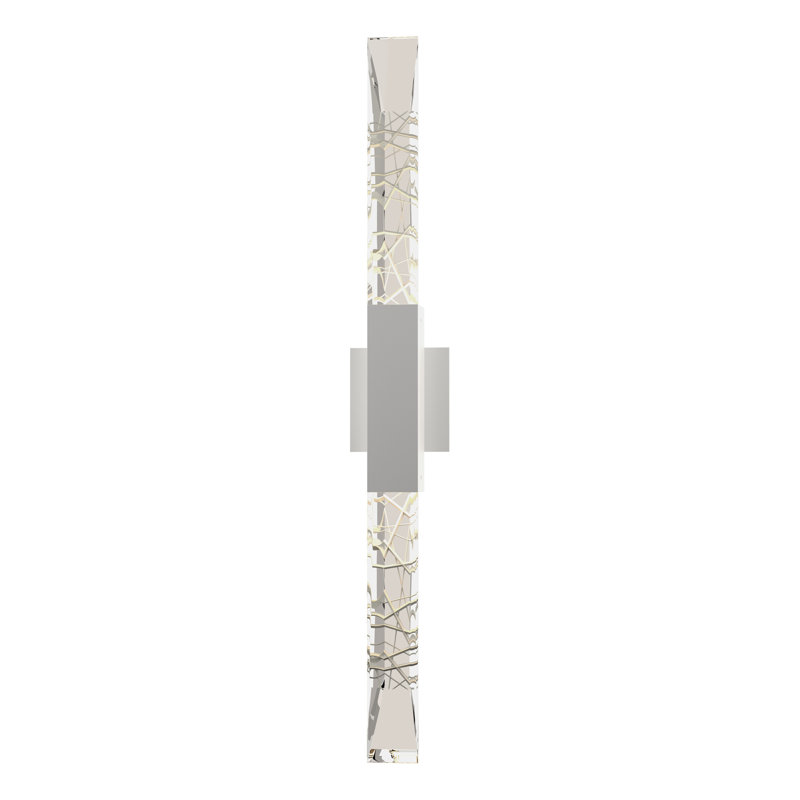 Refraction 7-Light Outdoor Flush Mount, 22.5" H x 5" W  x 4" D, Coastal White