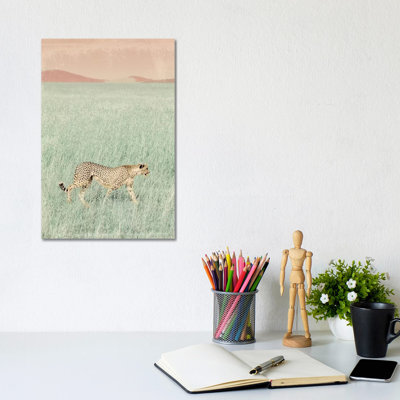 Cheetah in the Wild 1 Piece Wrapped Canvas Wall Art