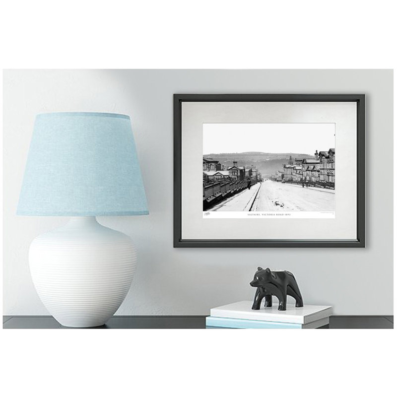 Saltaire, Victoria Road 1893 by Francis Frith - Single Picture Frame Print, 45cm H x 60cm W x 2.3cm D