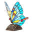 Lumière de fantaisie en cristal coloré vitrail H 9 po Cristobal