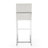 Element Modern Vegan Leather Upholstered Stainless Steel Bar Stool in Pearl White-99078612-90542476