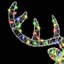 vidaXL Reindeer Head with 140 LEDs 60 cm Acrylic-573063365