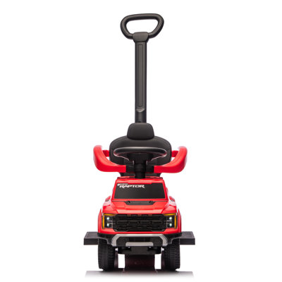 Freddo Ford Raptor 3 In 1 Push Ride On Toy Car In Red