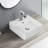 Modern Ceramic Countertop Basin For Bathroom - White Finish Bathrooms Practical Sink