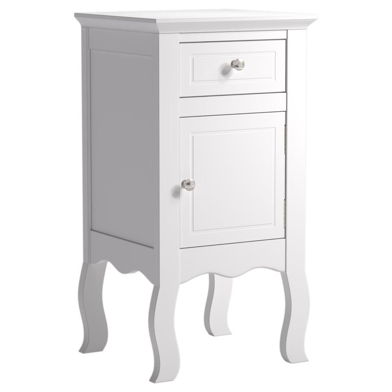 33cm W Manufactured Wood Bedside Table