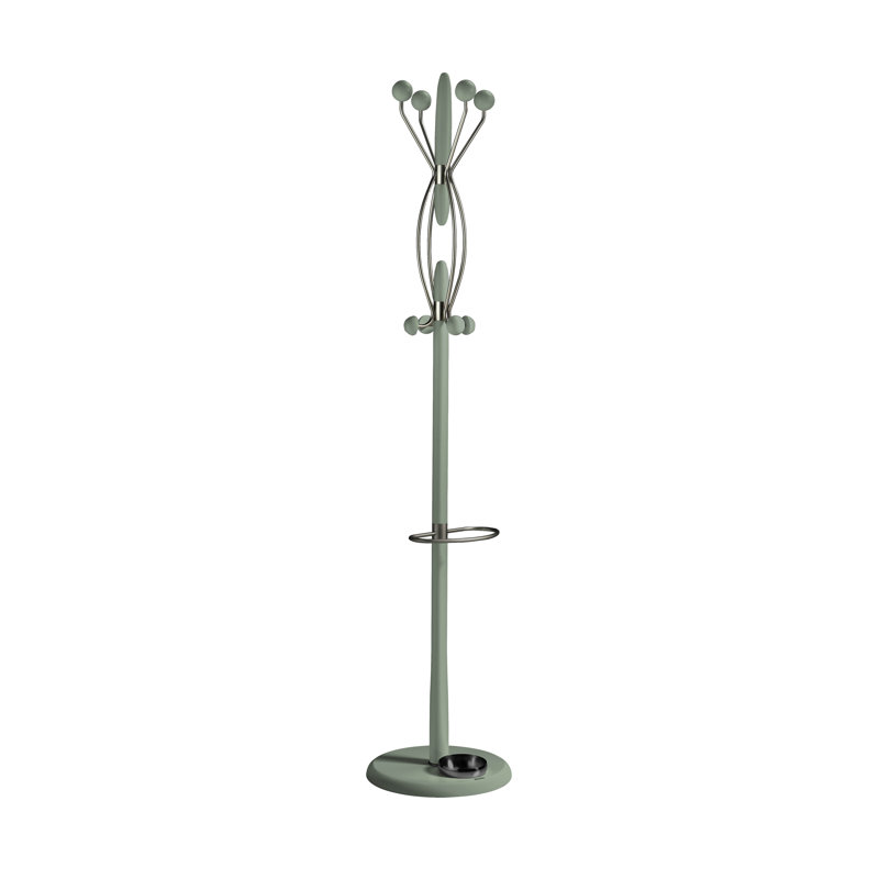 Belew Freestanding 8 - Hook Coat Rack, Green