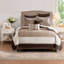 Ensemble de literie, courtepointe en coton très grand, maison de ferme beige