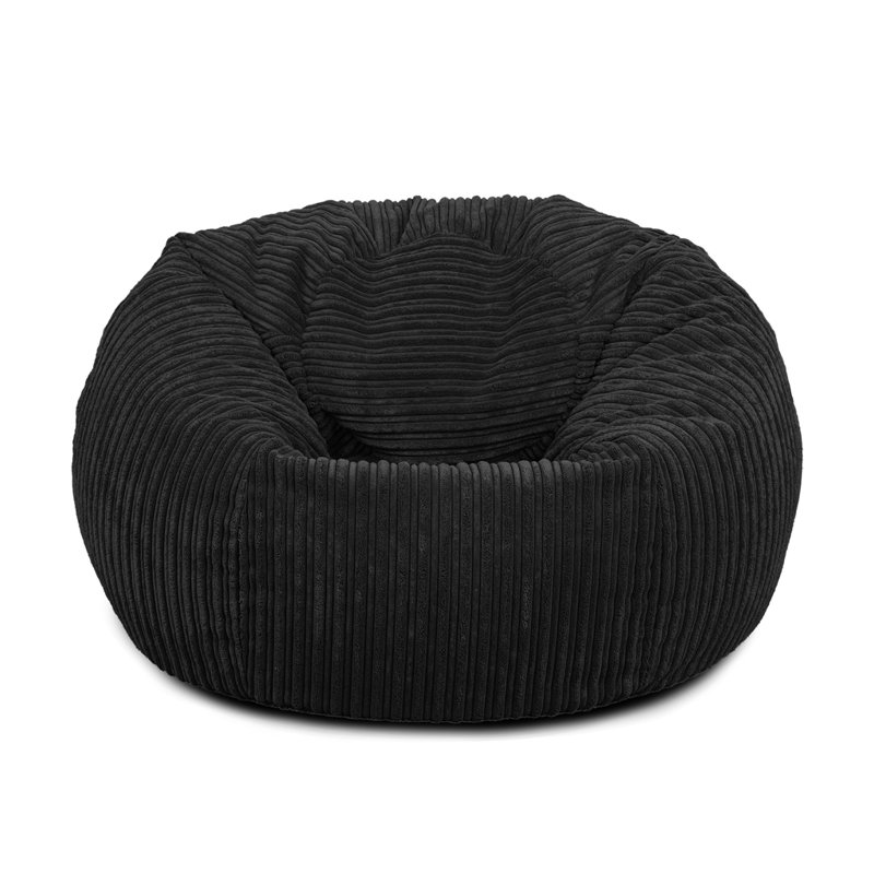 Polyester Refillable Classic Bean Bag, Black