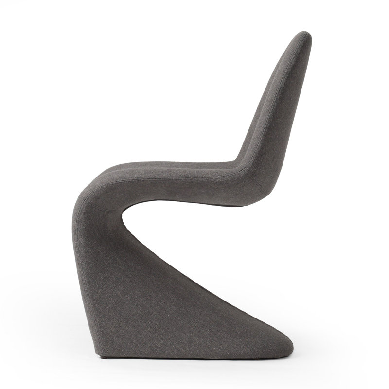 Antwerp Seal Upholstered Linen Solid Wood Side Chair
