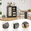 Buffet en rotin avec tablette réglable-405221102