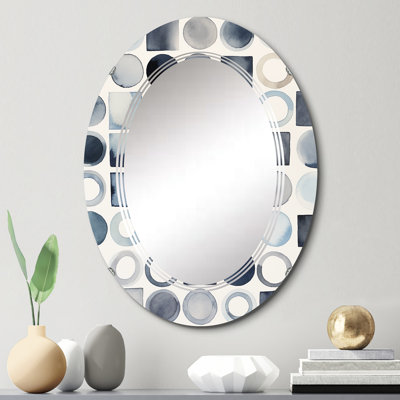 Liliosa - Miroir mural moderne ovale
