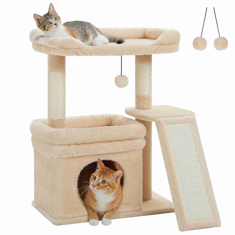 Petite tour d'arbre à chat, Beige