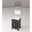 18 po P Meuble-lavabo simple en chêne noir de 20 W, comptoir en acrylique, miroir, largeur de rangement et de fermeture en douceur, comptoir, capacité fermée