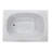St. Lucia 77.87'' x 47.5'' Acrylic Bathtub