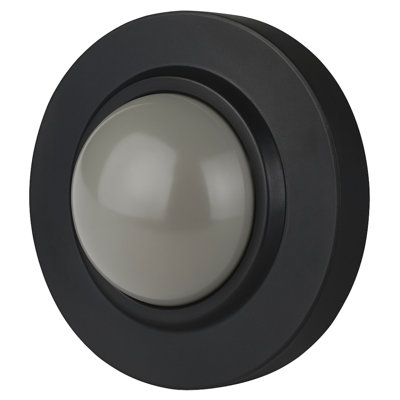 Black Concave Wall Mounted Door Stop