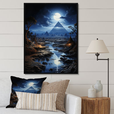 Egypt Ethereal Moonlit Sands - Egypt Canvas Print