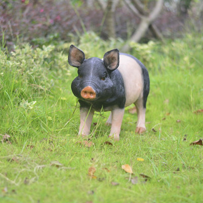 Statues de cochon de jardin en résine pour pelouse d'extérieur