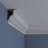 Endurathane Dentil Crown Moulding, 4 5/8"H x 2 7/8"P x 5 1/2"F x 94 1/2"L, (1 3/8" Repeat), Factory Primed