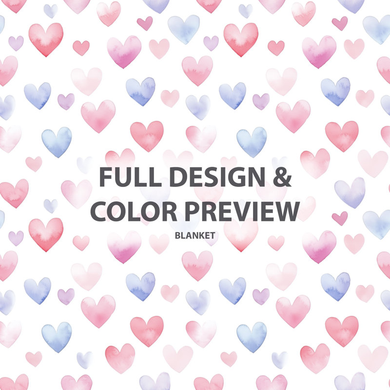 Couverture pour enfant Cozy Tiny Hearts - Pink