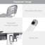 Ensemble de bureau et de chaises l 26 po Arispe-877964633