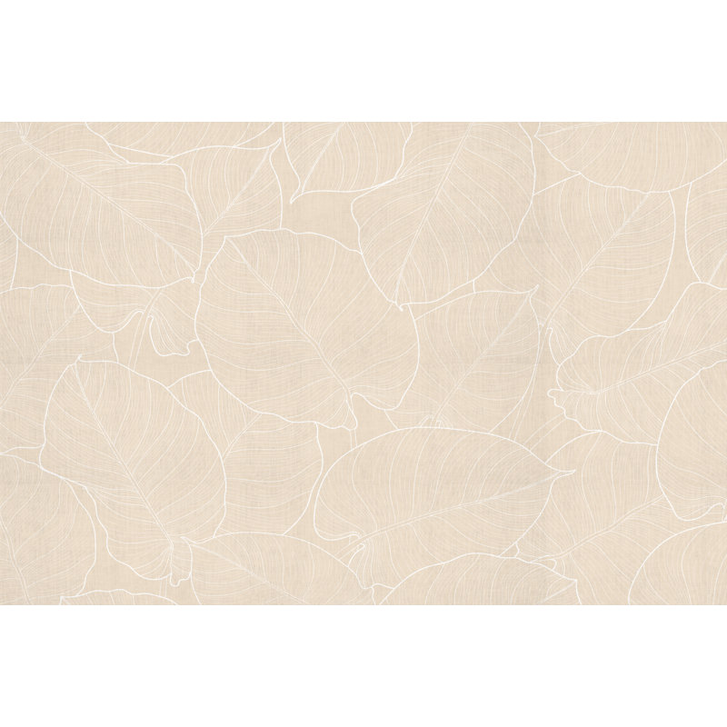 Berush Vinyl Machine Printed Area Rug, Rectangle 4'4.4" x 6'6.7"