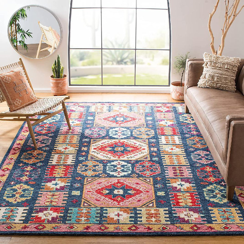Tapis en laine touffeté à la main de style ivoire Ivanhoe, Rectangle 9 pi x 12 pi