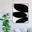 «Beige and Black Abstract Modern» par Oliver Gal, reproduction sur toile flottante-68916687-68916702