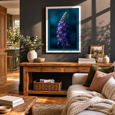 Lupine Study Botanical - Framed Print