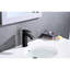 Robinet de salle de bain avec bec cascade et trop-plein de drain, acier inoxydable noir mat, poignée à écoulement d'eau stable pour débordement d'évier, bel effet rouille