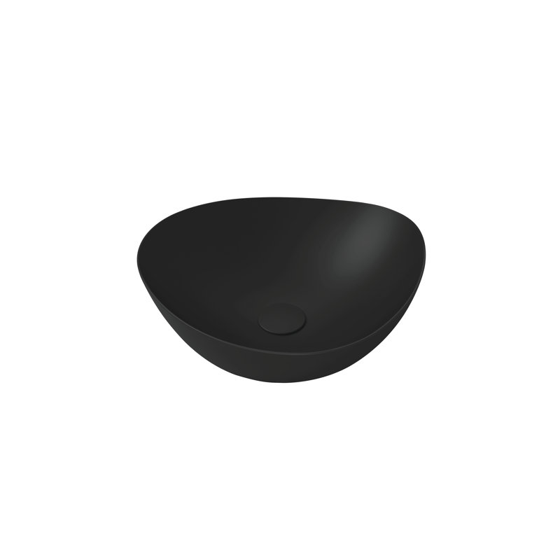 TOTO® Kiwami® Asymmetrical Vessel Bathroom Sink, Matte Black