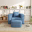 Fauteuil-lit 2 en 1 avec repose-pieds convertible Ivona Ivona Modern, aucun assemblage requis-827077146