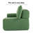 Boneless Green Corduroy L-shaped Sectional Sofa With 1 Ottoman-324074567