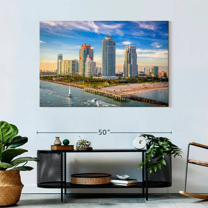 Gillard Coastal South Beach Miami, H 32 po x l 48 po